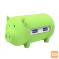 USB hub s 3 vhodi, USB 3.0, čitalec kartic, OTG, ORICO