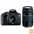 CANON EOS2000D z objektivom EFS18-55IS + 75-300 (2728C031AA)