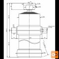 Cilinder teleskopski, 5stopenj, 22t, 2410mm, s kroglo 4053S