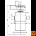 Cilinder teleskopski, 4stopnje, 7t, 670mm, s kroglo 3062S