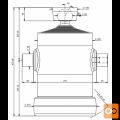 Cilinder teleskopski, 9stopenj, 20t, 2250mm, s kroglo 9011S