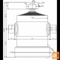 Cilinder teleskopski, 10stopenj, 20t, 2480mm, s kroglo 1031S