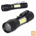 Alu baterijska LED CREE zoom ročna svetilka XP-E COB 300m