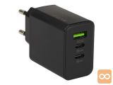 2x USB-C in 1x USB hitri polnilec 220V 40W