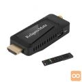 Uni. mini HDMI TV deko. DVB-T2 sprej. H.265 HEVC USB + dalj.