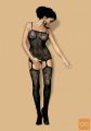 BODYSTOCKING Obsessive F204 Black