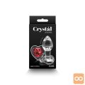 ANALNI ČEP Crystal Desires Red Heart Small