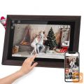 Touch digitalni foto okvir FRAMEO Wi-Fi zvočnik les + APP