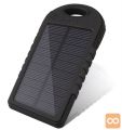 Solarni 2x USB powerbank 5000mAh 1x microUSB + LED svetilka