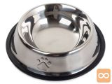 Inox kovinska skleda za mačke in pse 0,5L