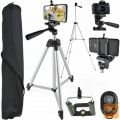Stativ za laserske nivelirje 133cm+bluetooth upravljalnik